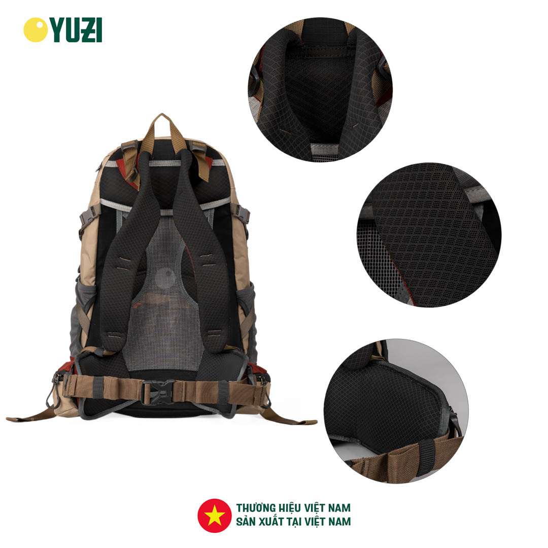 Balo leo núi 40 Lít trợ lực kháng nước YUZI- Usual 40L