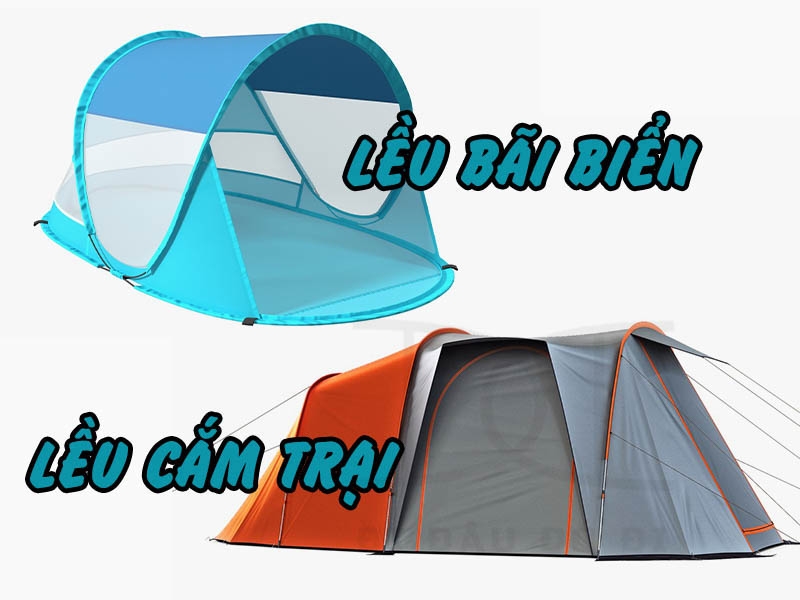 Lều cắm trại và lều bãi biển khác nhau như thế nào?