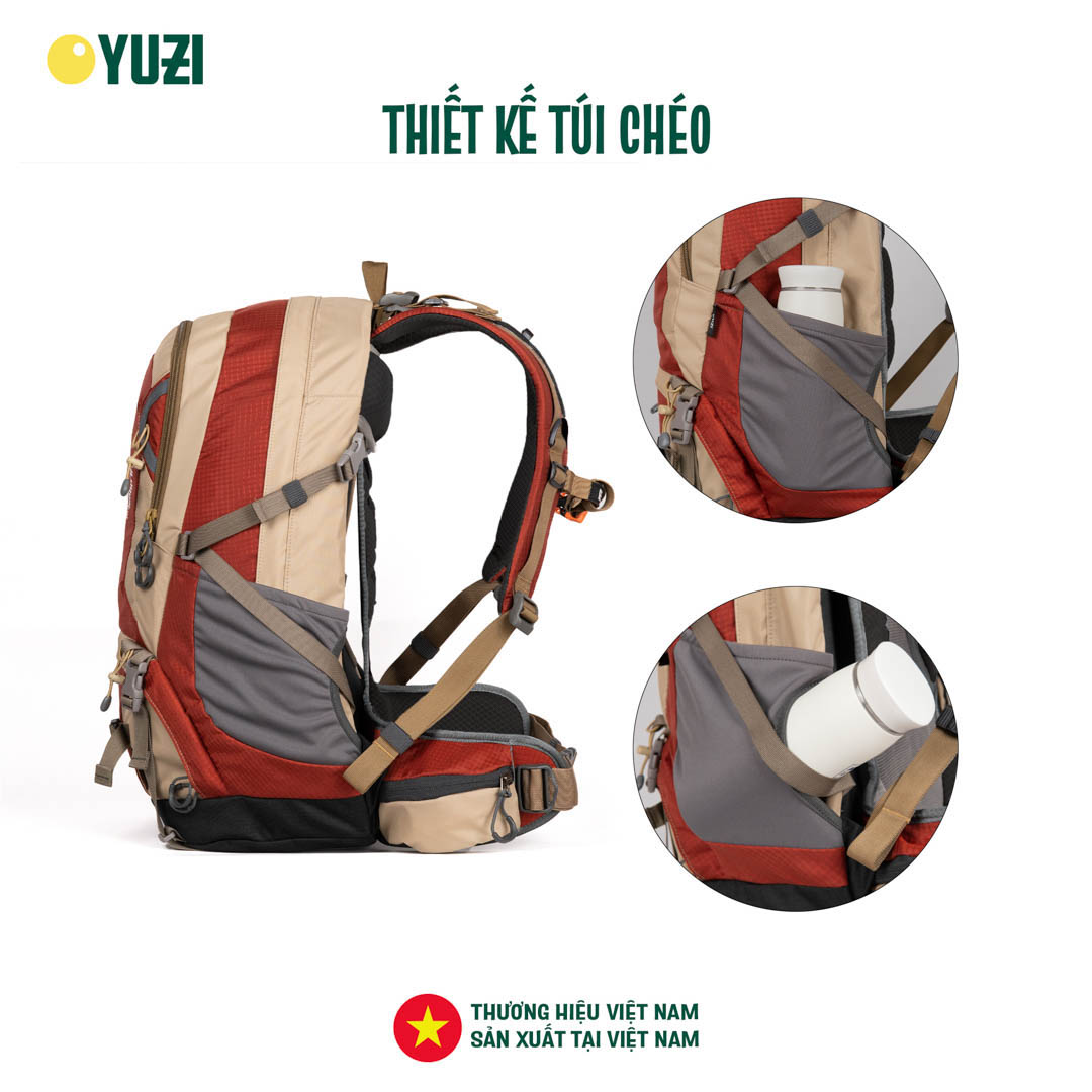 Balo leo núi 40 Lít trợ lực kháng nước YUZI- Usual 40L
