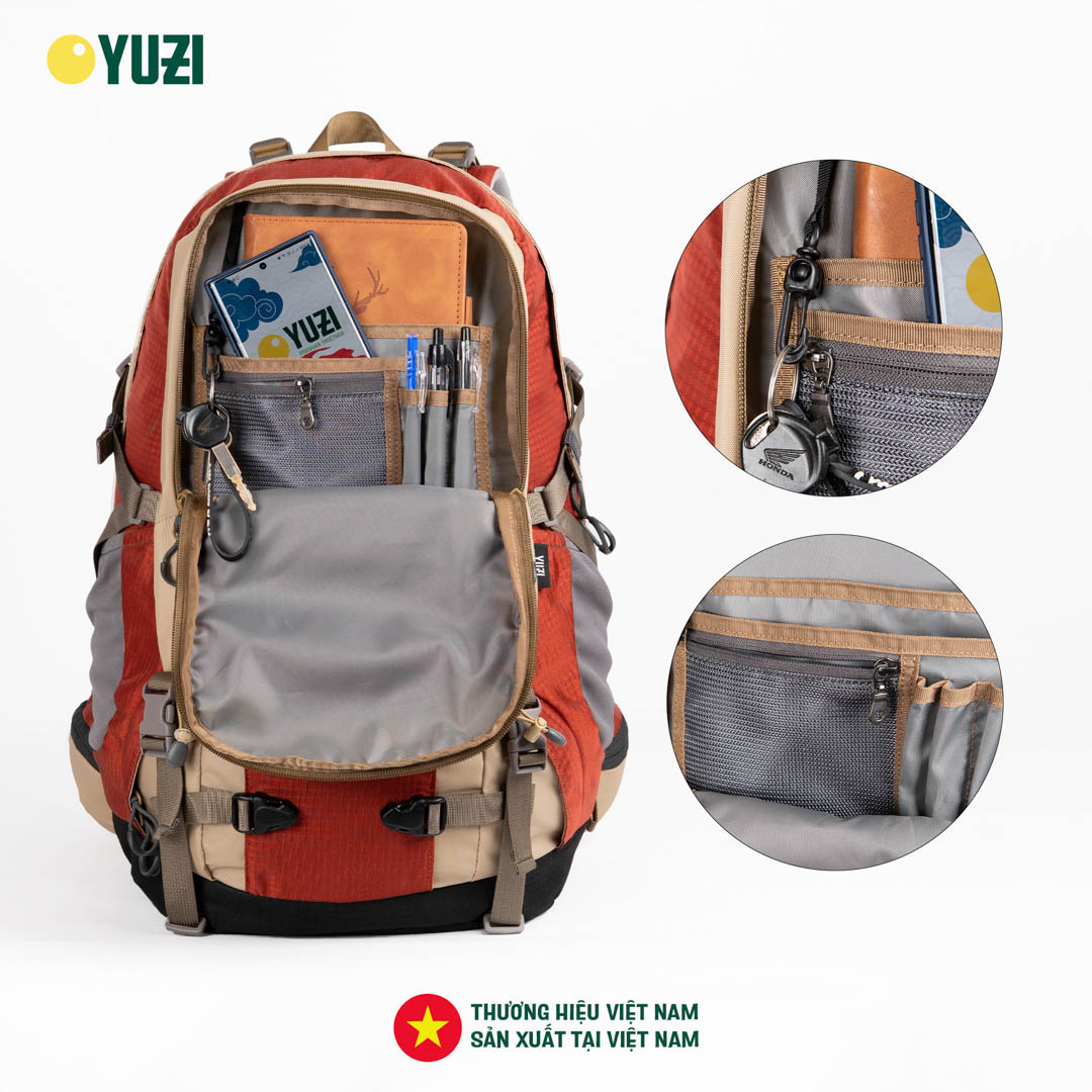 Balo leo núi 40 Lít trợ lực kháng nước YUZI- Usual 40L